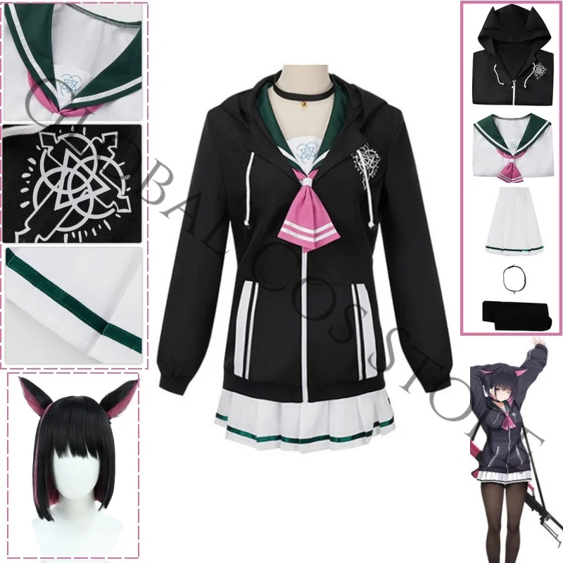 Kyoyama Kazusa Cosplay School Uniform Costume White Pleated Skirt Choker and Zipper Hoodie Jk Unifrom for Comic Con Roleplay
Kyoyama Kazusa Cosplay School Uniform Costume White Pleated Skirt Choker and Zipper Hoodie Jk Unifrom for Comic Con Roleplay