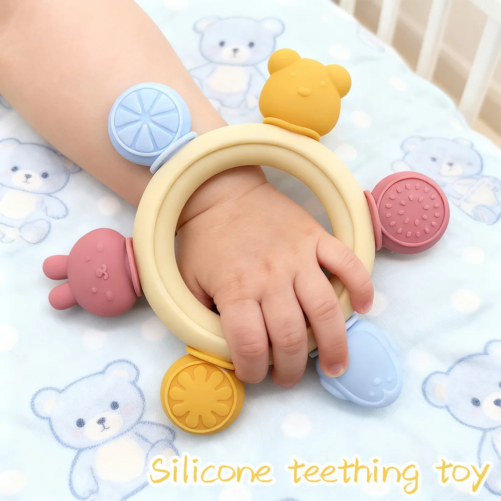 Teether Pacifier Wristband, Anti-Thumb-Sucking Molar Soothing Toy for Teething Discomfort & Mood Relief
Teether Pacifier Wristband, Anti-Thumb-Sucking Molar Soothing Toy for Teething Discomfort & Mood Relief