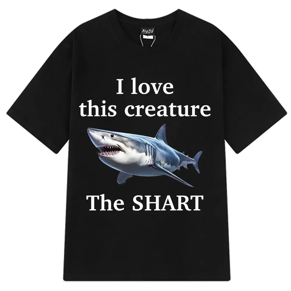 I Love This Creature The Shart Shark Funny Meme T Shirts Men Fashion Short Sleeve T-shirts Cotton Summer Simple Casual T-shirt
I Love This Creature The Shart Shark Funny Meme T Shirts Men Fashion Short Sleeve T-shirts Cotton Summer Simple Casual T-shirt