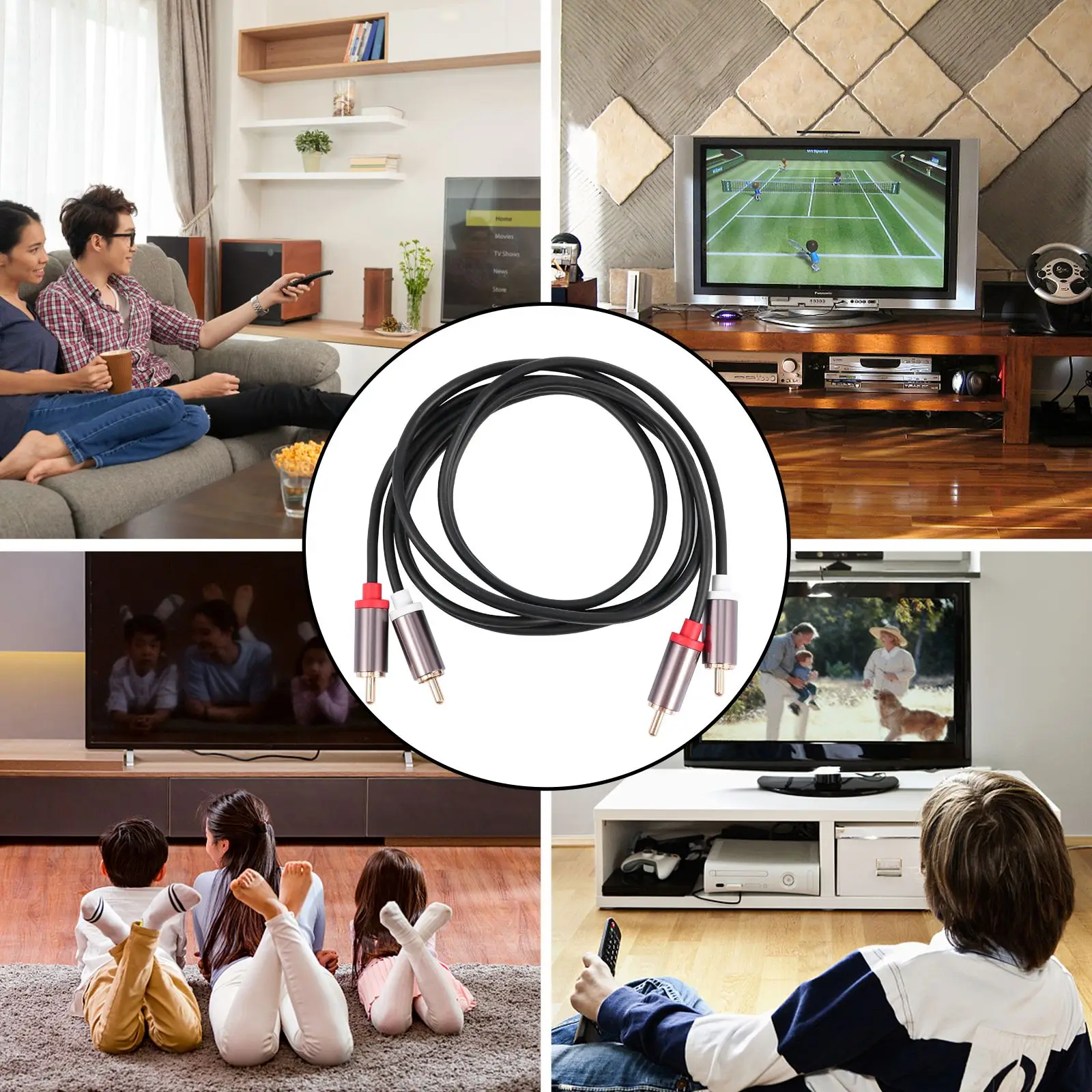 2 Meter Aluminum Alloy Audio Cable Gold-Plated Plug Braided Shielding Pvc Wire Male To Male Cable For Gaming
2 Meter Aluminum Alloy Audio Cable Gold-Plated Plug Braided Shielding Pvc Wire Male To Male Cable For Gaming