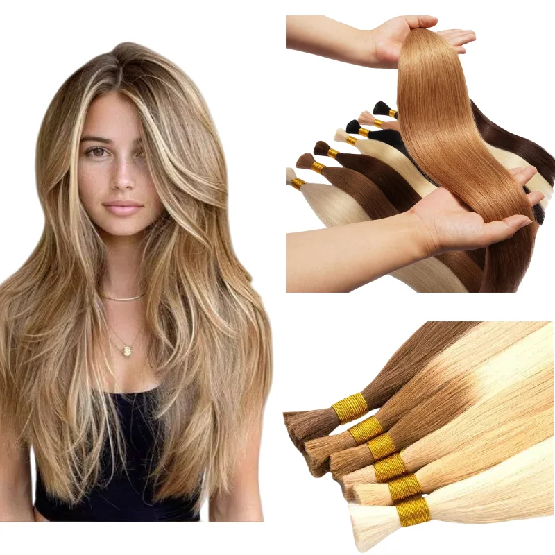 100% Human Hair Bulk Hair No Weft 50g 100g Weight 12-26 Inch Random Lengths Hair Bundles Extensions
100% Human Hair Bulk Hair No Weft 50g 100g Weight 12-26 Inch Random Lengths Hair Bundles Extensions