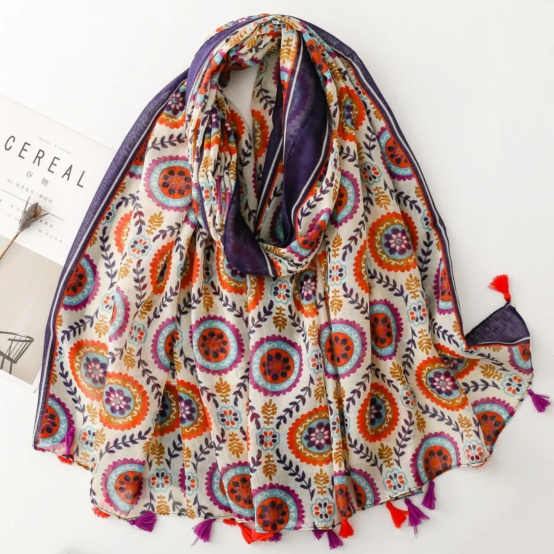 Luxury Bohemian Styles Women Scarf Summer Beach Shawl Cotton Linen Feeling Tassel Pashmina Muslim Hijab Wrap Viscose Turban
Luxury Bohemian Styles Women Scarf Summer Beach Shawl Cotton Linen Feeling Tassel Pashmina Muslim Hijab Wrap Viscose Turban