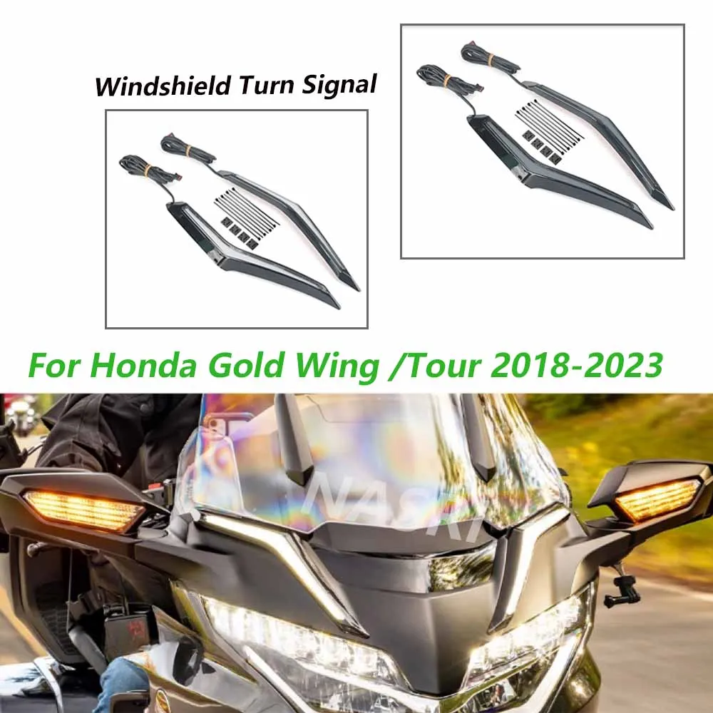For Honda Gold Wing GL 1800 GL1800 Tour DCT Airbag 2018-2023 Motorcycle Strike Windshield Trim Lamp Turn Signal Brake LED Light
For Honda Gold Wing GL 1800 GL1800 Tour DCT Airbag 2018-2023 Motorcycle Strike Windshield Trim Lamp Turn Signal Brake LED Light
