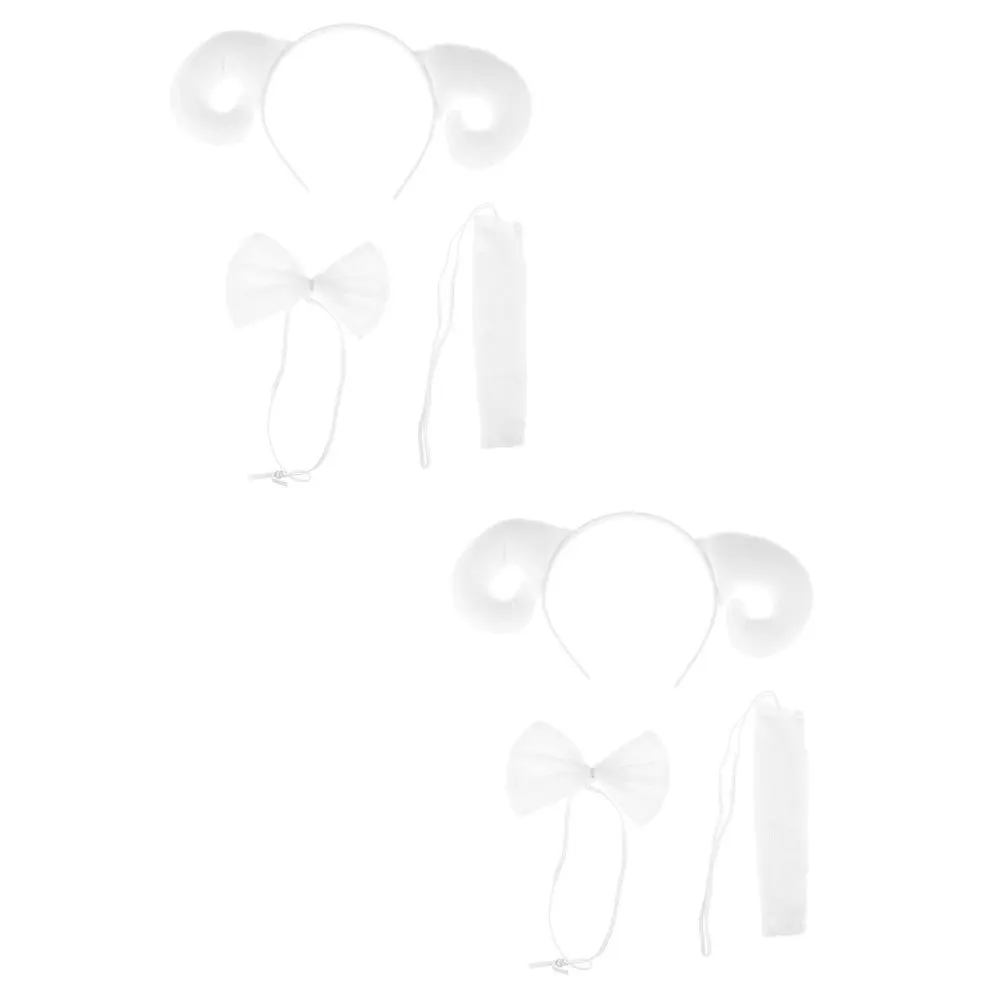 2Sets Lamb Horn Headband Tie Tail Set Children Party Costume Props Adorable Headwear Cosplay Photo Accessories
2Sets Lamb Horn Headband Tie Tail Set Children Party Costume Props Adorable Headwear Cosplay Photo Accessories