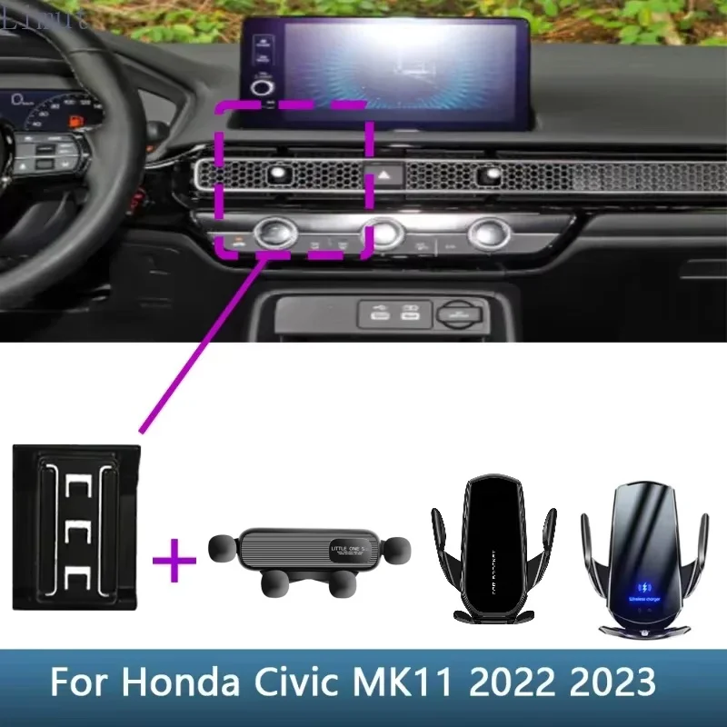 Car Phone Holder Special Mounts For Honda Civic 11th gen 2022 2023 Fixed Bracket Base Wireless Charging Stand Accessories
Car Phone Holder Special Mounts For Honda Civic 11th gen 2022 2023 Fixed Bracket Base Wireless Charging Stand Accessories