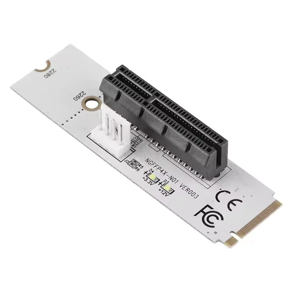NGFF M.2 to PCI-E 4X Riser Card M2 Key M to PCIE X4 Adapter with LED Indicator X1 X4 X8 X16 PCI-e Interface Hard Drive Converter
NGFF M.2 to PCI-E 4X Riser Card M2 Key M to PCIE X4 Adapter with LED Indicator X1 X4 X8 X16 PCI-e Interface Hard Drive Converter