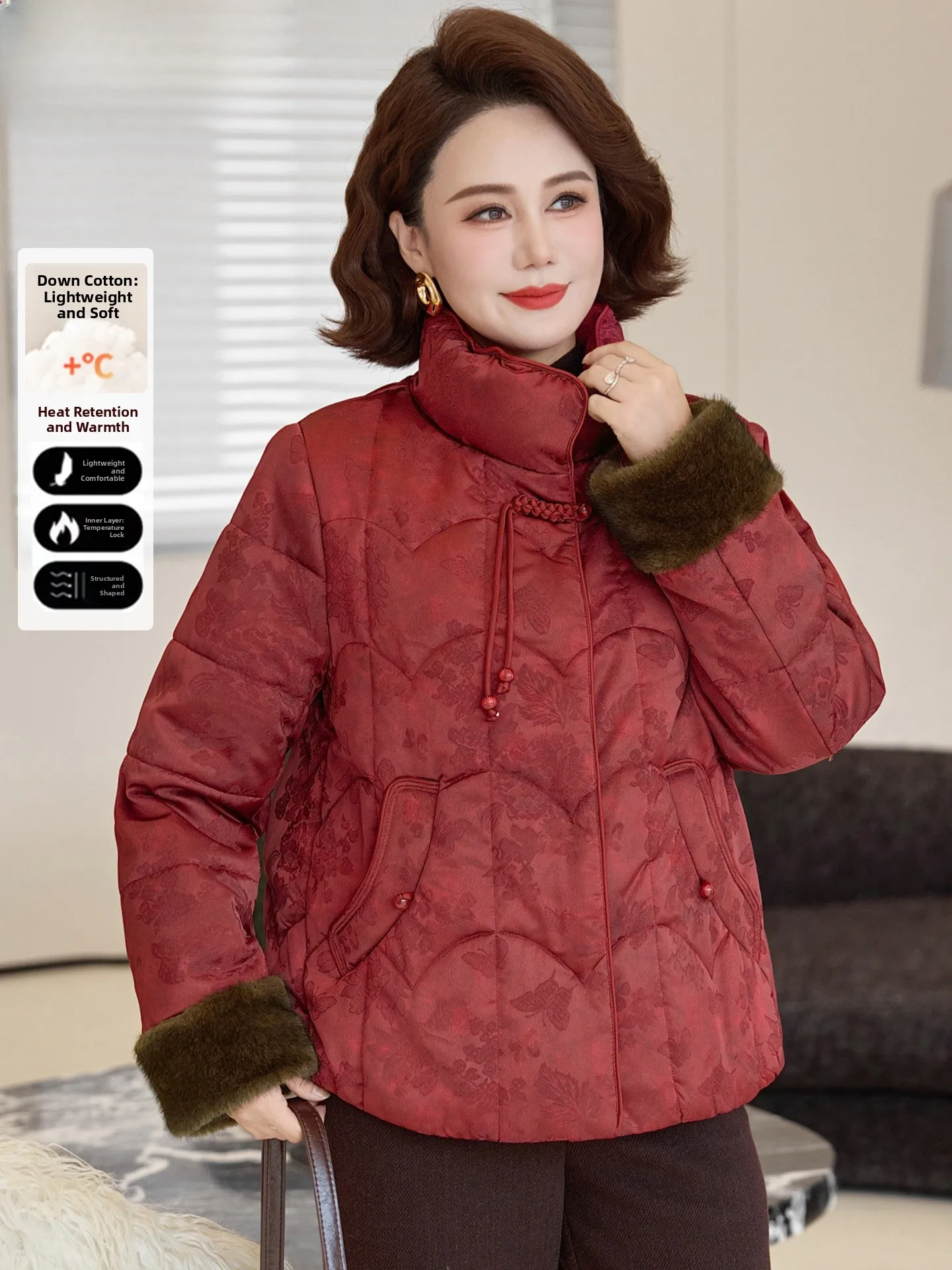 New Chinese Sle down Cotton Jaet Women's Autumn Winter Coat Warm Faionable Stand Fit Zipper Closure No Hood
New Chinese Sle down Cotton Jaet Women's Autumn Winter Coat Warm Faionable Stand Fit Zipper Closure No Hood