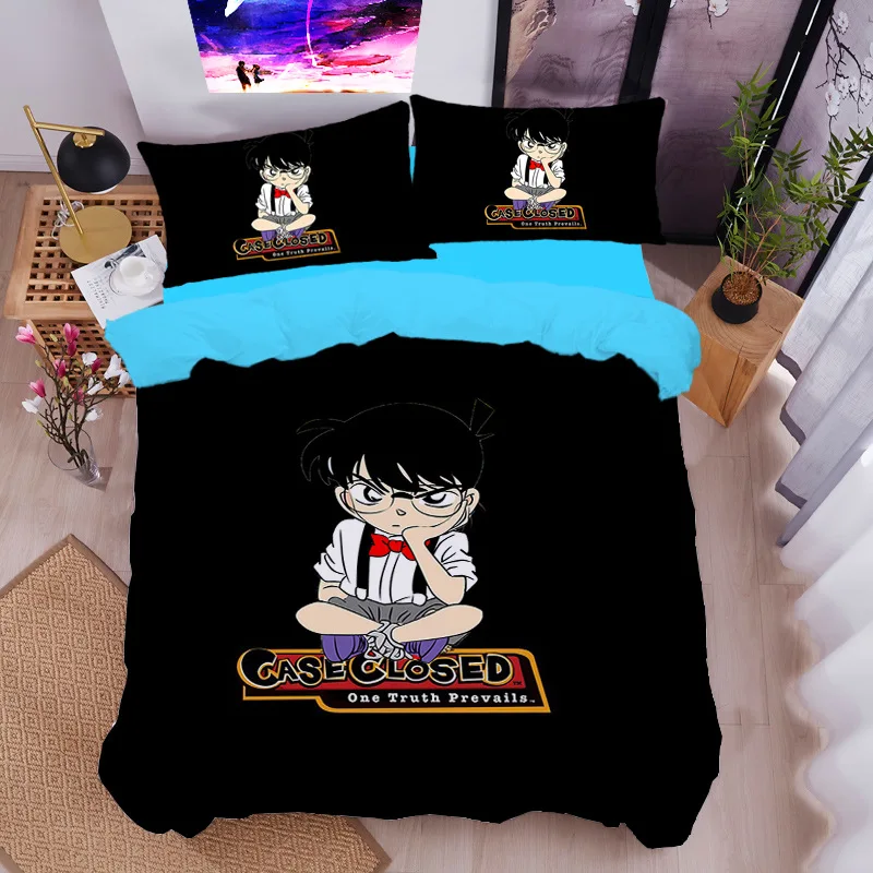 Anime Detective C-Conan Bedding Set Pillowcase 2/3pcs Duvet Cover Bed Set Adult Boy Conan Bedroom Decoration Children Gift
Anime Detective C-Conan Bedding Set Pillowcase 2/3pcs Duvet Cover Bed Set Adult Boy Conan Bedroom Decoration Children Gift
