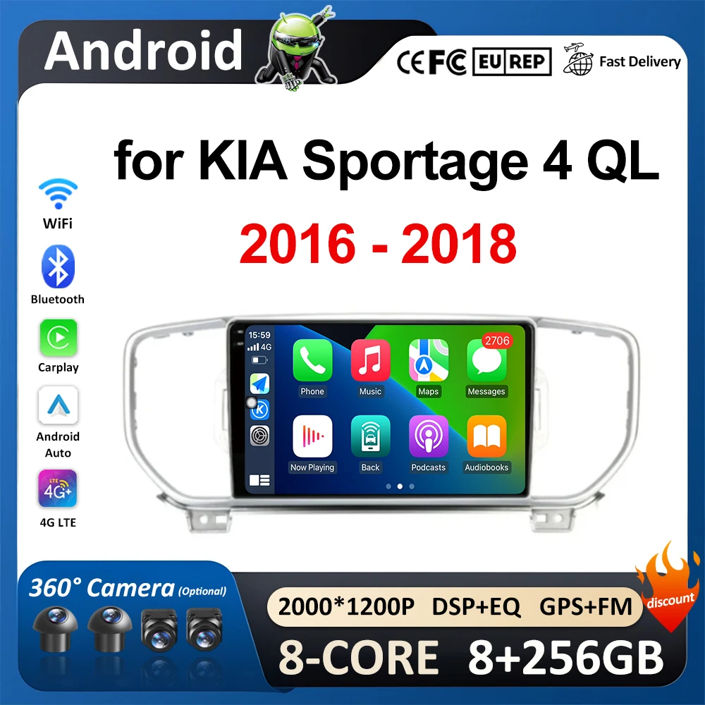 Car Multimedia Video Radio Player 9" for KIA Sportage 4 QL 2016 2017 2018 Autoradio Smart System GPS Navi WiFi Audio DSP Stereo
Car Multimedia Video Radio Player 9" for KIA Sportage 4 QL 2016 2017 2018 Autoradio Smart System GPS Navi WiFi Audio DSP Stereo