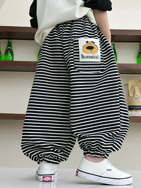 Boys Stripe Sports Casual Pants Spring Autumn New Sle Haome Kids Spring Faion Lantern Pants Baby Casual Sports Trousers
Boys Stripe Sports Casual Pants Spring Autumn New Sle Haome Kids Spring Faion Lantern Pants Baby Casual Sports Trousers