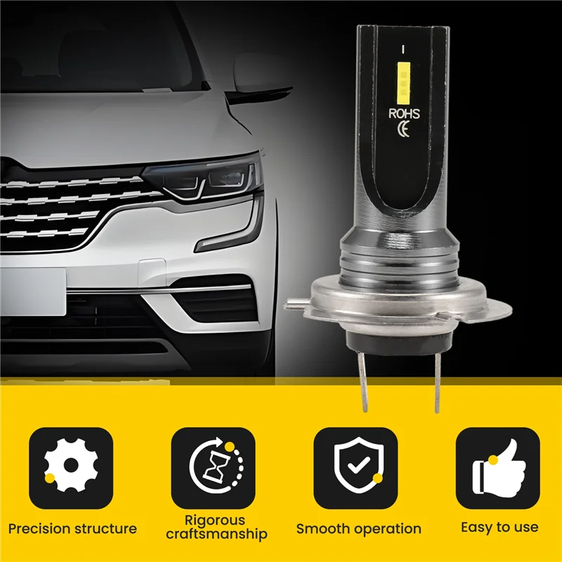 A029-2Pcs Car H7 LED Bulbs Head Light Lamp White 6000K 80W CSP Chip 6SMD Motorcycle Fog Lamp 1860 16000LM Running Light
A029-2Pcs Car H7 LED Bulbs Head Light Lamp White 6000K 80W CSP Chip 6SMD Motorcycle Fog Lamp 1860 16000LM Running Light