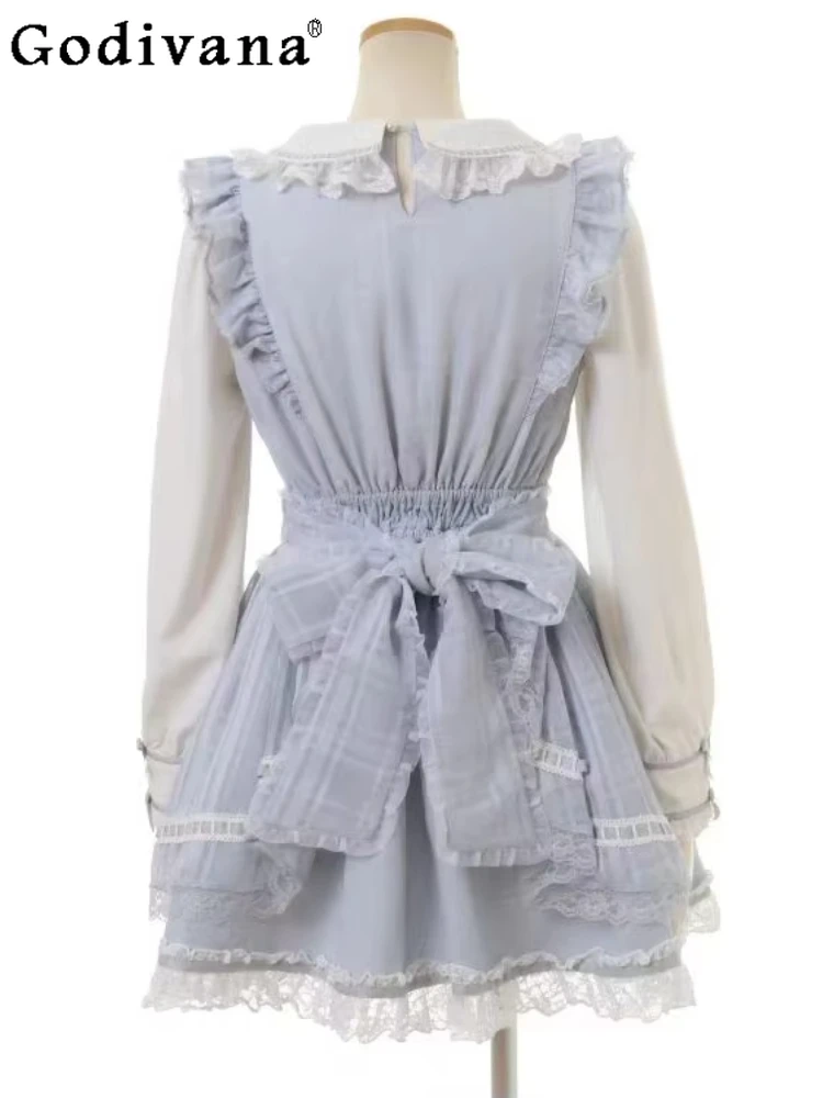 2025 Plus Size L-5XL Womens New Fashion Japanese Mine Series Mass Production Type Slim Cute Bow Lace Maid Skirt Oversize Dress
2025 Plus Size L-5XL Womens New Fashion Japanese Mine Series Mass Production Type Slim Cute Bow Lace Maid Skirt Oversize Dress