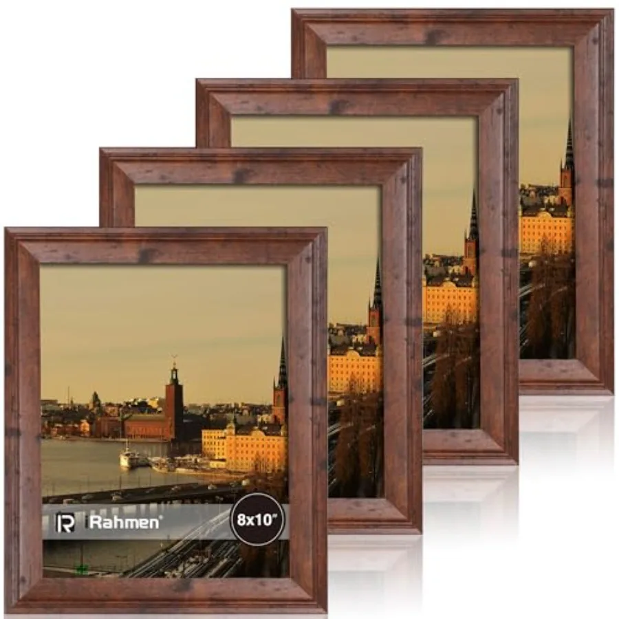 Picture Frame Set of 4 Rustic Vtage Photo Frame with Real Glass 8 x 10 Frames for Wall Mount and Tabletop Display
Picture Frame Set of 4 Rustic Vtage Photo Frame with Real Glass 8 x 10 Frames for Wall Mount and Tabletop Display