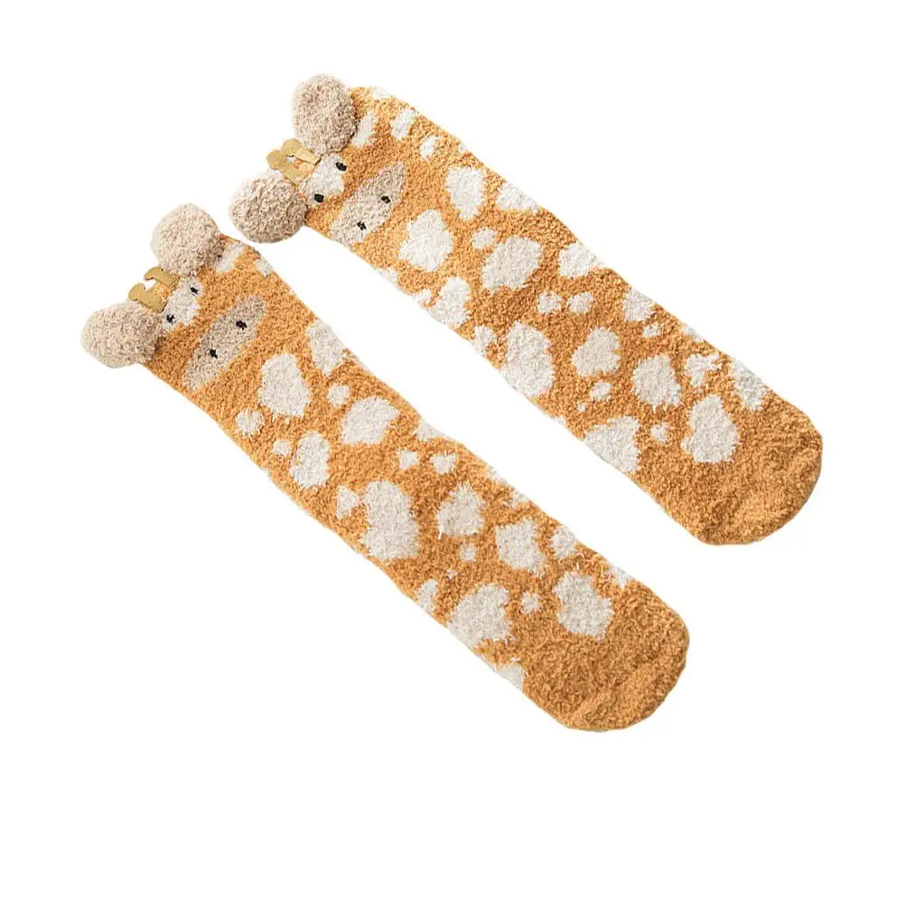 Cute Design Stereoscopic Ears Winter Floor Socks Coral Fleece Middle Tube Thicken Woman Warm Stockings Indoor Outdoor Autumn
Cute Design Stereoscopic Ears Winter Floor Socks Coral Fleece Middle Tube Thicken Woman Warm Stockings Indoor Outdoor Autumn