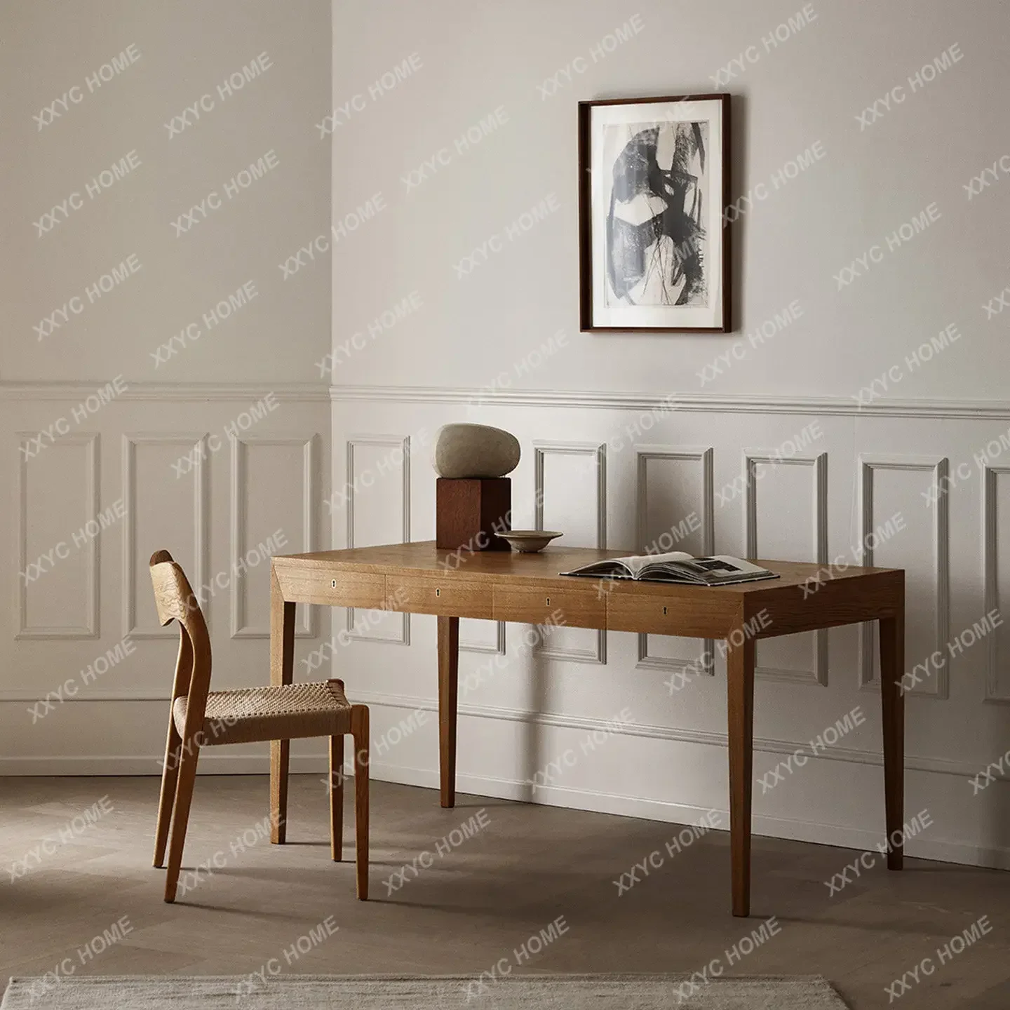 New arrive Medieval Furniture North American Oak Black Walnut Table Solid Wood Desk
New arrive Medieval Furniture North American Oak Black Walnut Table Solid Wood Desk