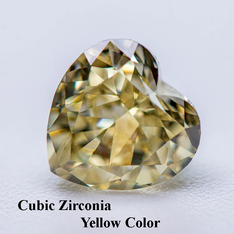 Cubic Zirconia Crushed Ice Cut Yellow Color Heart Shape Charms Beads for Diy Jewelry Making Pendant Materials No Certificate
Cubic Zirconia Crushed Ice Cut Yellow Color Heart Shape Charms Beads for Diy Jewelry Making Pendant Materials No Certificate