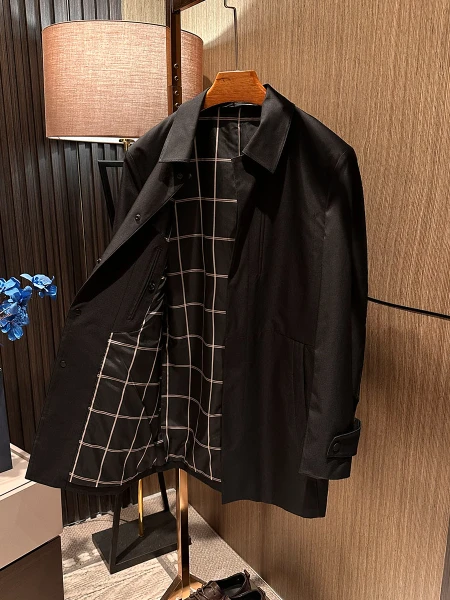 Busin Classic Versatile Men's Mid-Length Pure Color Jaet Spring 2026 Faion Urban Sle Stand Fit Polyester/Nylon Co...
Busin Classic Versatile Men's Mid-Length Pure Color Jaet Spring 2026 Faion Urban Sle Stand Fit Polyester/Nylon Co...