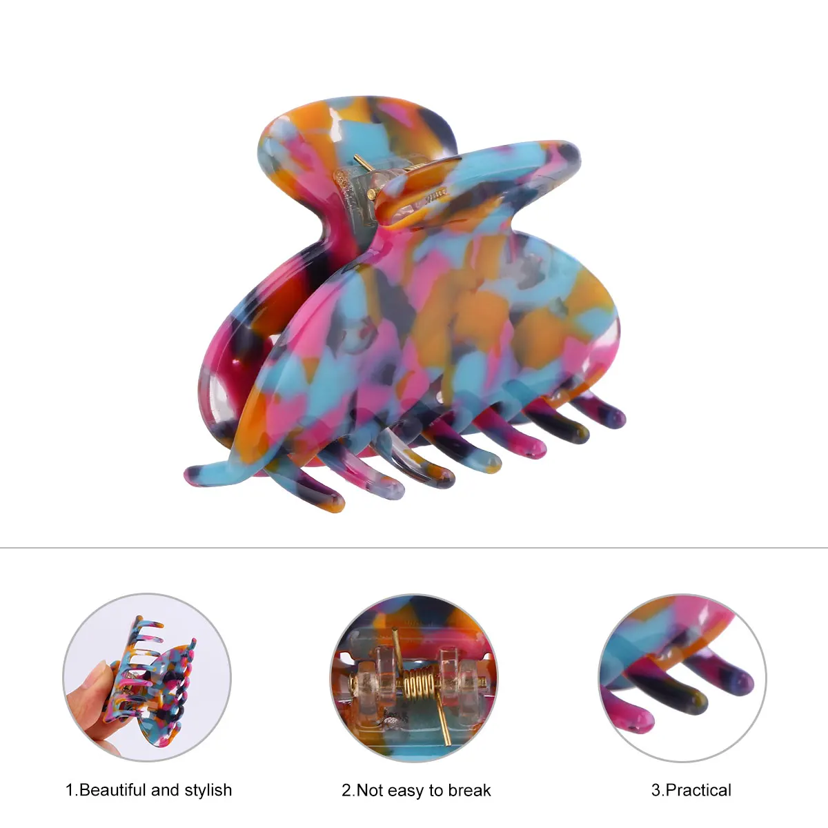 Acetate Claw Clips Durable Accessories Barrettes Women Stylish Supplies Thick Thin Curly Straight Hair Easy Use Fashionable
Acetate Claw Clips Durable Accessories Barrettes Women Stylish Supplies Thick Thin Curly Straight Hair Easy Use Fashionable