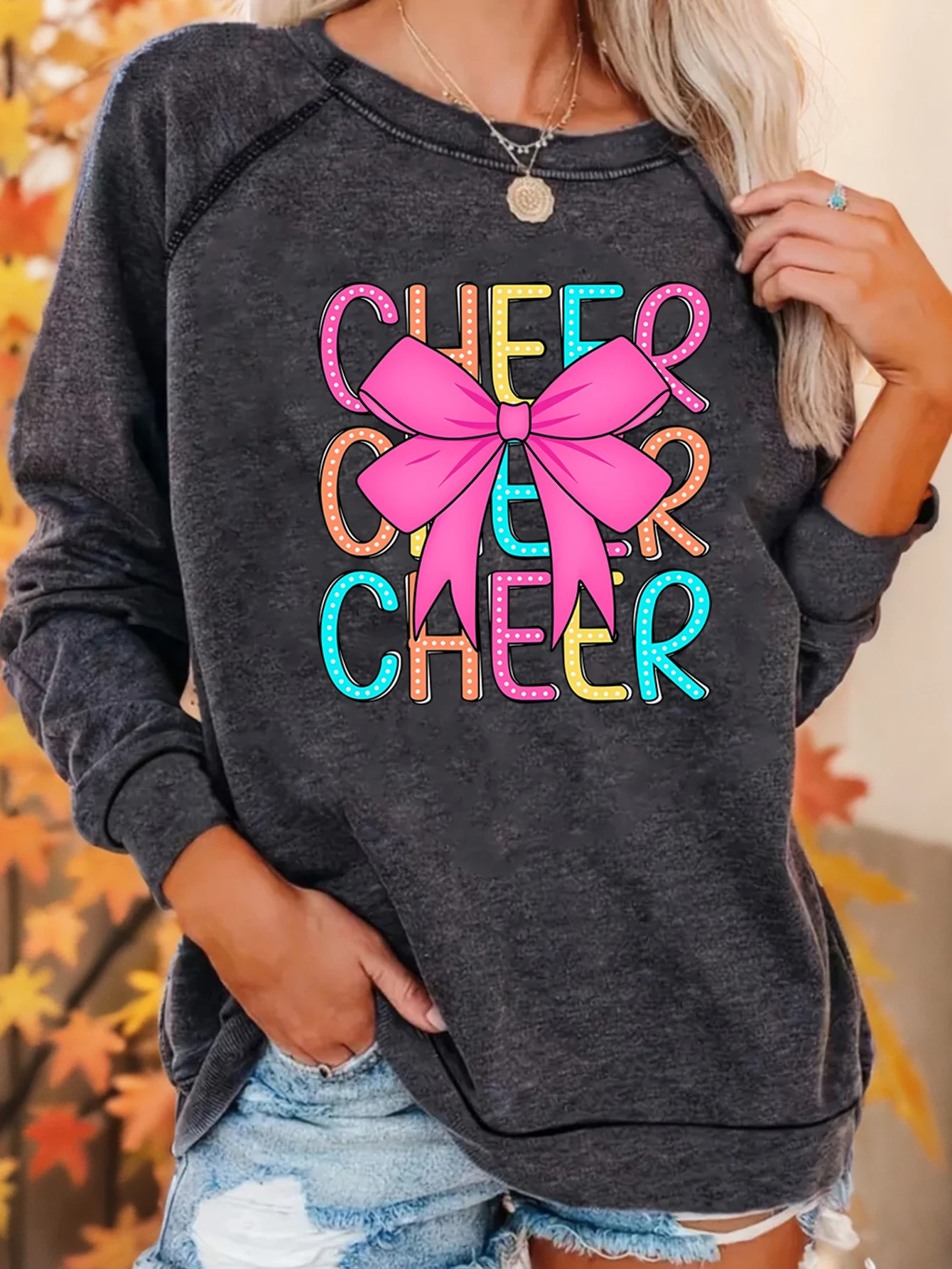 Fashion Letter Butterfly Printed Sweatshirt Round Neck Casual Sweatshirts Autumn and Spring Women's
Fashion Letter Butterfly Printed Sweatshirt Round Neck Casual Sweatshirts Autumn and Spring Women's