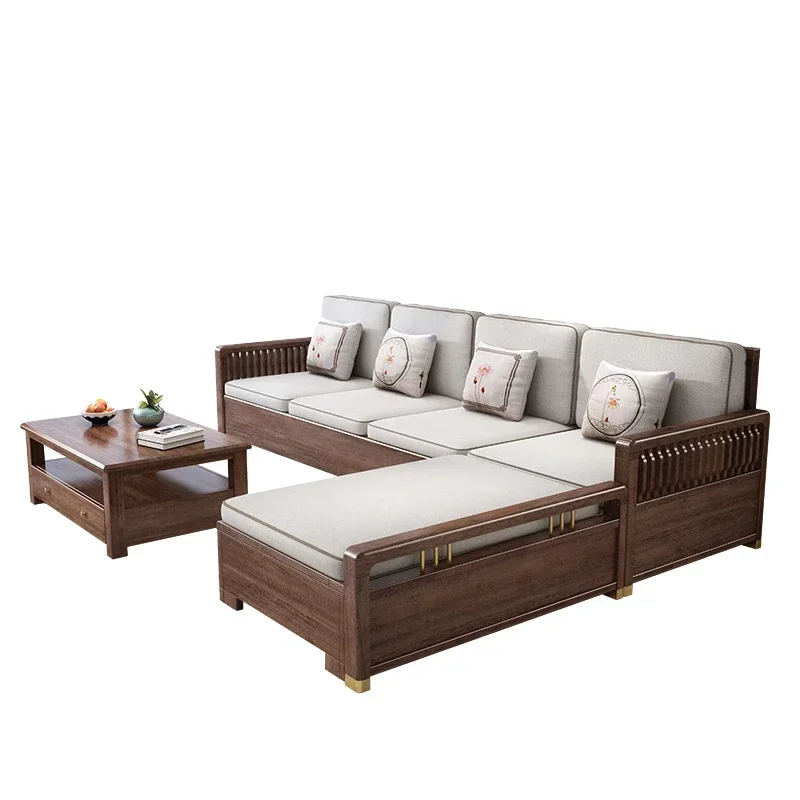 Walnut All-solid Wood Sofa Modern Simple Cloth Art Living Room Furniture Storage Wooden Small Family New Chinese Style Sofa
Walnut All-solid Wood Sofa Modern Simple Cloth Art Living Room Furniture Storage Wooden Small Family New Chinese Style Sofa