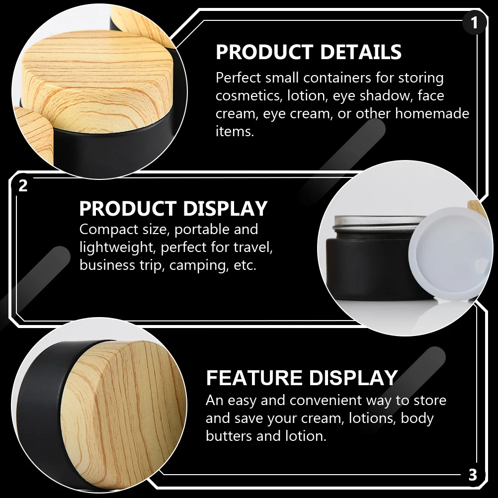 4Pcs Frosted Scrub Bottle Small Glass Jar for Travel Cream Container Refillable Portable Lotion Dispenser
4Pcs Frosted Scrub Bottle Small Glass Jar for Travel Cream Container Refillable Portable Lotion Dispenser