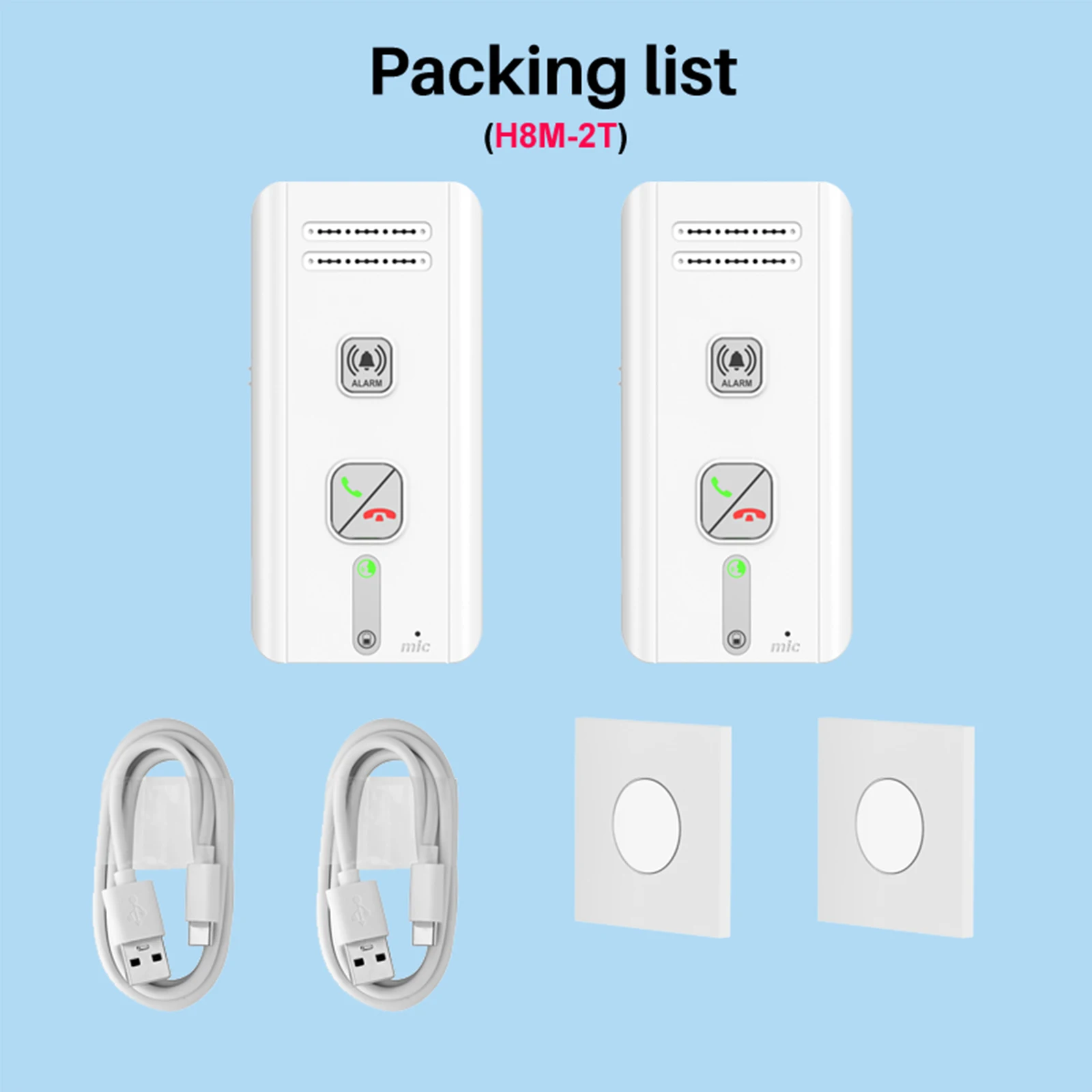 2 Way Wireless Intercom System 30-Day Battery Emergency Walkie-Talkie Patient Call Button Pager for Seniors Elderly Parents
2 Way Wireless Intercom System 30-Day Battery Emergency Walkie-Talkie Patient Call Button Pager for Seniors Elderly Parents