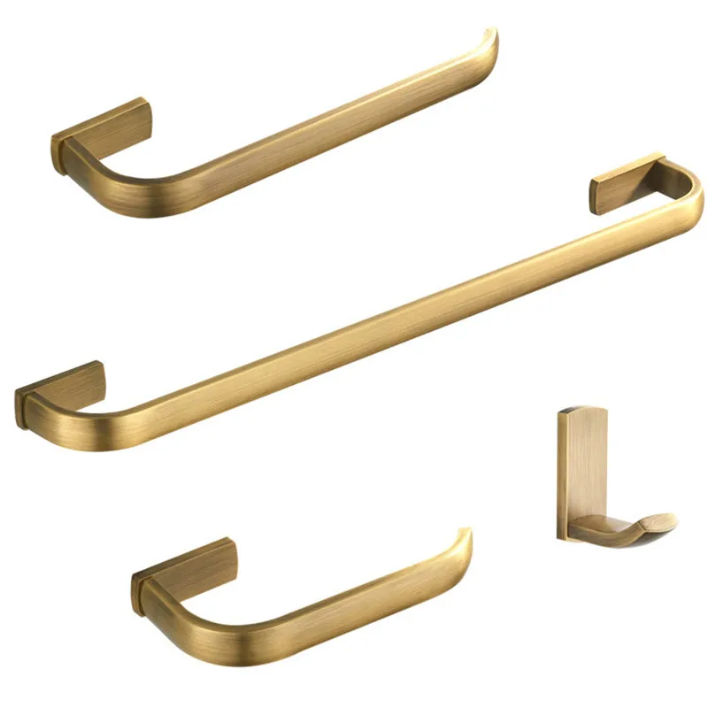 New Bathroom Accessories Set Antique Brass Brushed Toilet Paper Roll Holder Bath Towel Rail Ring Wall Mounted Robe Coat Hook
New Bathroom Accessories Set Antique Brass Brushed Toilet Paper Roll Holder Bath Towel Rail Ring Wall Mounted Robe Coat Hook