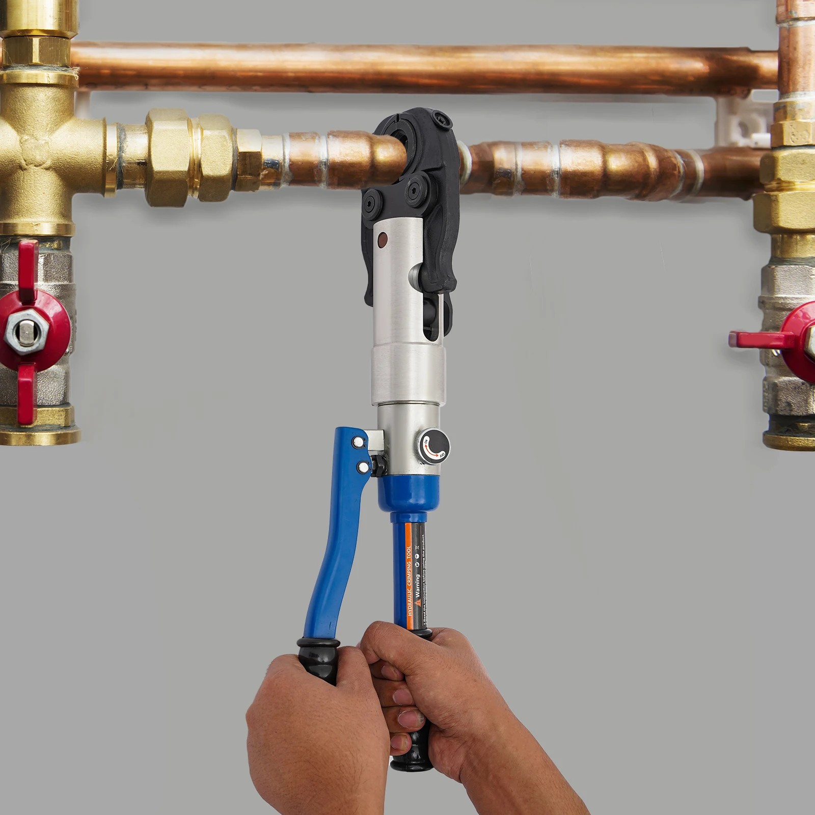 Pipe Crimper, Pipe Press Crimping Tool Kit, Hydraulic Copper Tube Crimping Tool with Toolbox for pipeline installation maintenan
Pipe Crimper, Pipe Press Crimping Tool Kit, Hydraulic Copper Tube Crimping Tool with Toolbox for pipeline installation maintenan