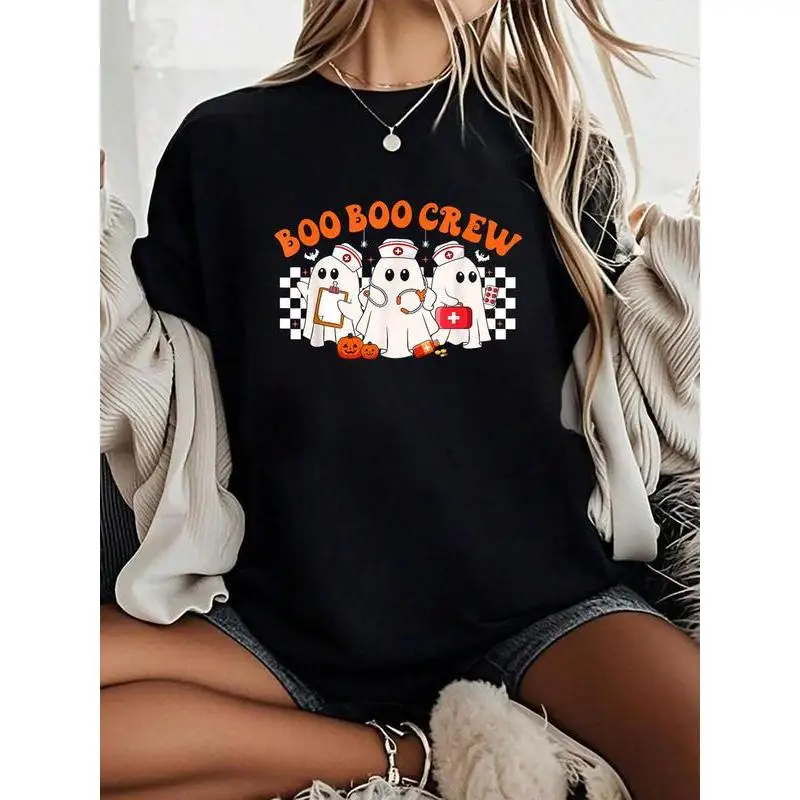 Boo Boo Crew T-Shirt for Women Funny Halloween Graphic Tee Spooky Nurse Squad Gift Medical Worker Top"
Boo Boo Crew T-Shirt for Women Funny Halloween Graphic Tee Spooky Nurse Squad Gift Medical Worker Top"
