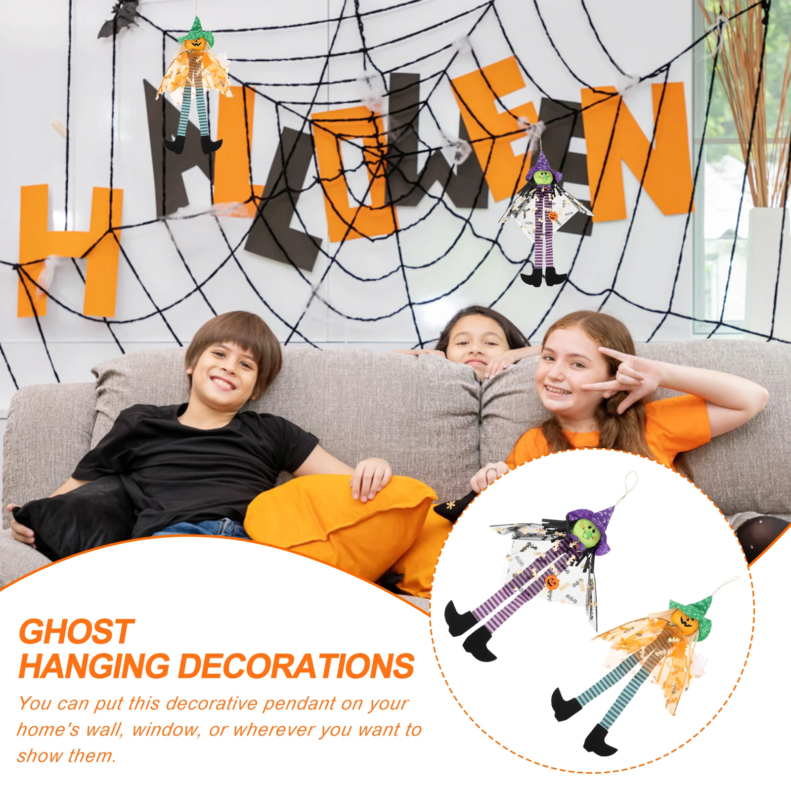 2 Pcs Pumpkin Ghost Pendant Ornament Halloween Ornaments Hanging Decorate Spooky Mesh Decoration
2 Pcs Pumpkin Ghost Pendant Ornament Halloween Ornaments Hanging Decorate Spooky Mesh Decoration