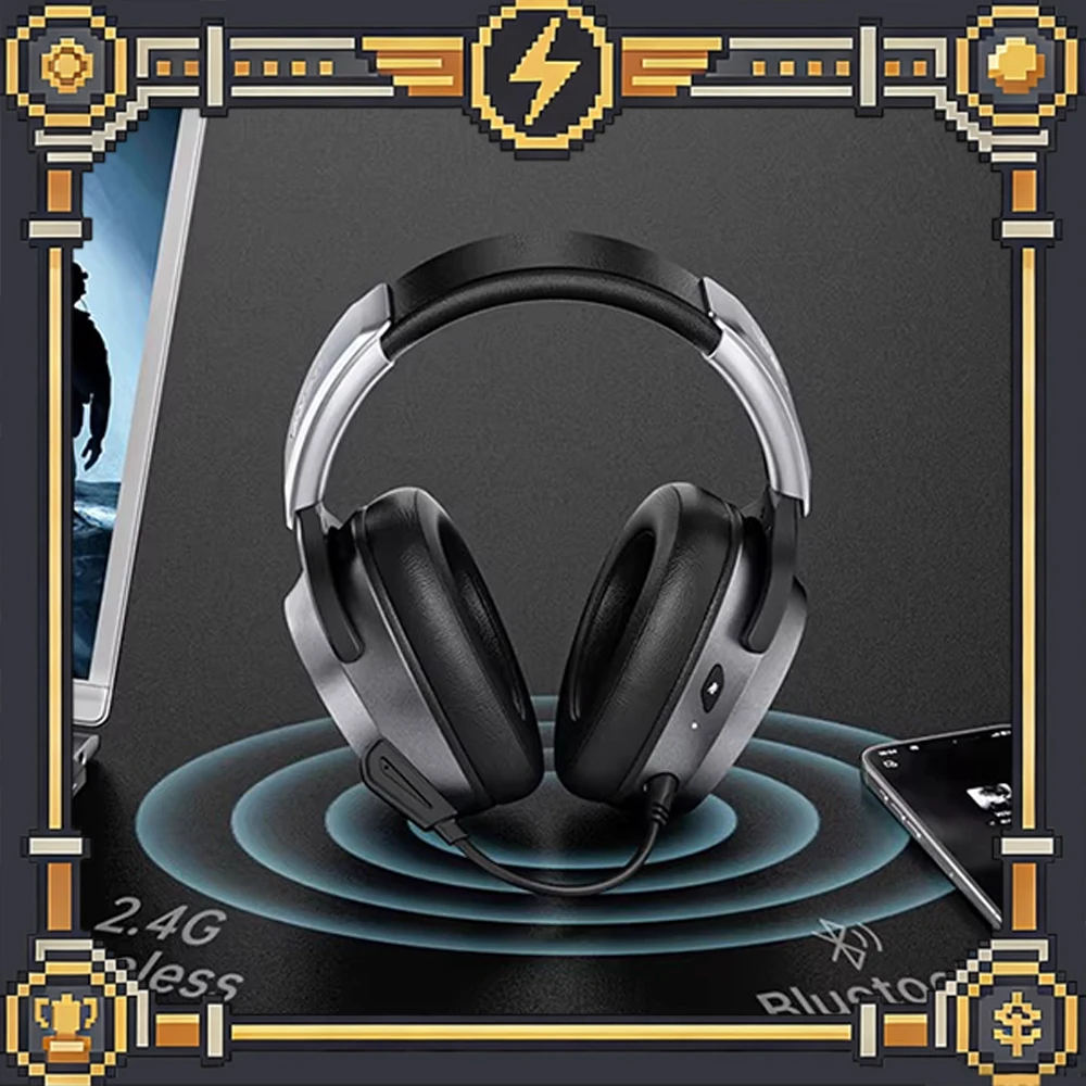XIBERIA K05S Wireless Headphones Three Modes 50mm Titanium Diaphragm 7.1 Surround Sound Effect Low Delay Gaming Earphone PC Game
XIBERIA K05S Wireless Headphones Three Modes 50mm Titanium Diaphragm 7.1 Surround Sound Effect Low Delay Gaming Earphone PC Game