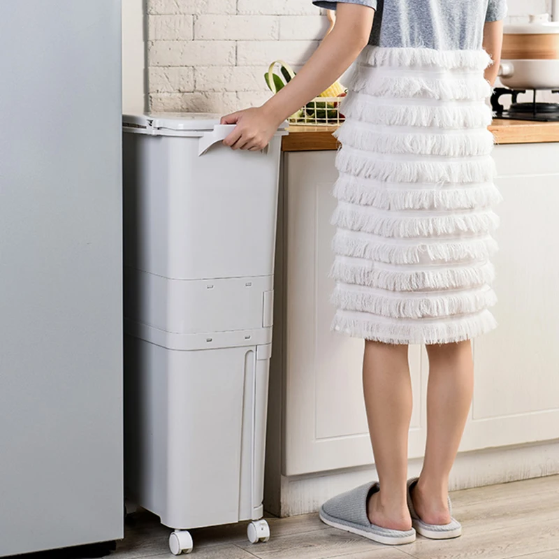 Dry And Wet Separation Trash Can Eco Friendly Large Capacity Storage Bucket Kitchen Luxury Lixeira Cozinha Cleaning Supplies
Dry And Wet Separation Trash Can Eco Friendly Large Capacity Storage Bucket Kitchen Luxury Lixeira Cozinha Cleaning Supplies