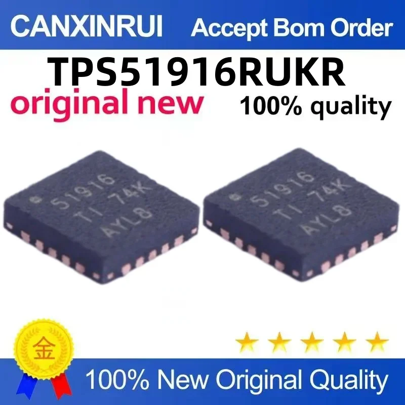 (5-100 pieces)Brand new original TPS51916RUKR TPS51916 51916 WQFN-20 voltage regulator controller chip
(5-100 pieces)Brand new original TPS51916RUKR TPS51916 51916 WQFN-20 voltage regulator controller chip