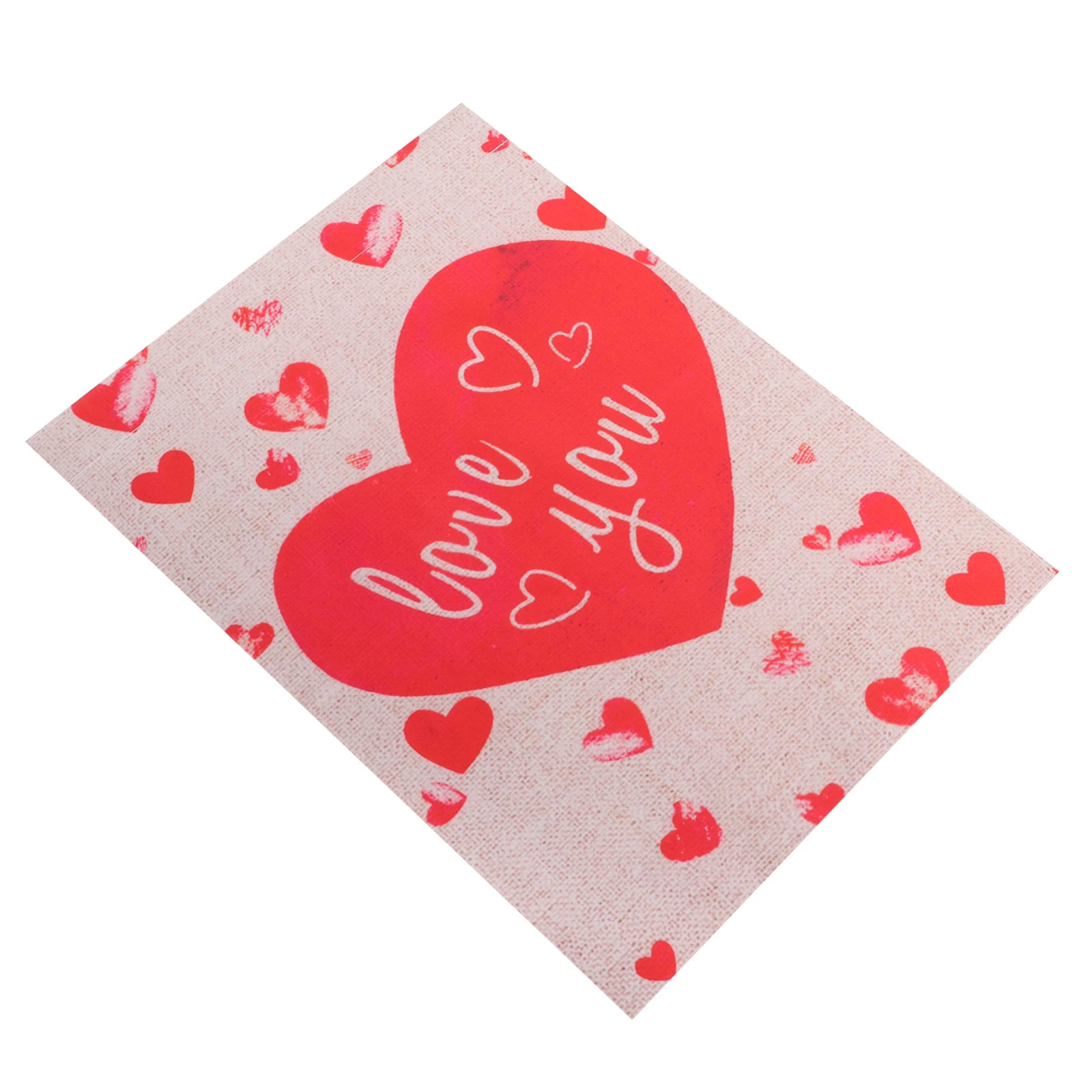 Heart Shaped Garden Flag Linen Material Valentine's Day Decor Double Sided Festive Pattern Lawn Decoration for Backyard
Heart Shaped Garden Flag Linen Material Valentine's Day Decor Double Sided Festive Pattern Lawn Decoration for Backyard