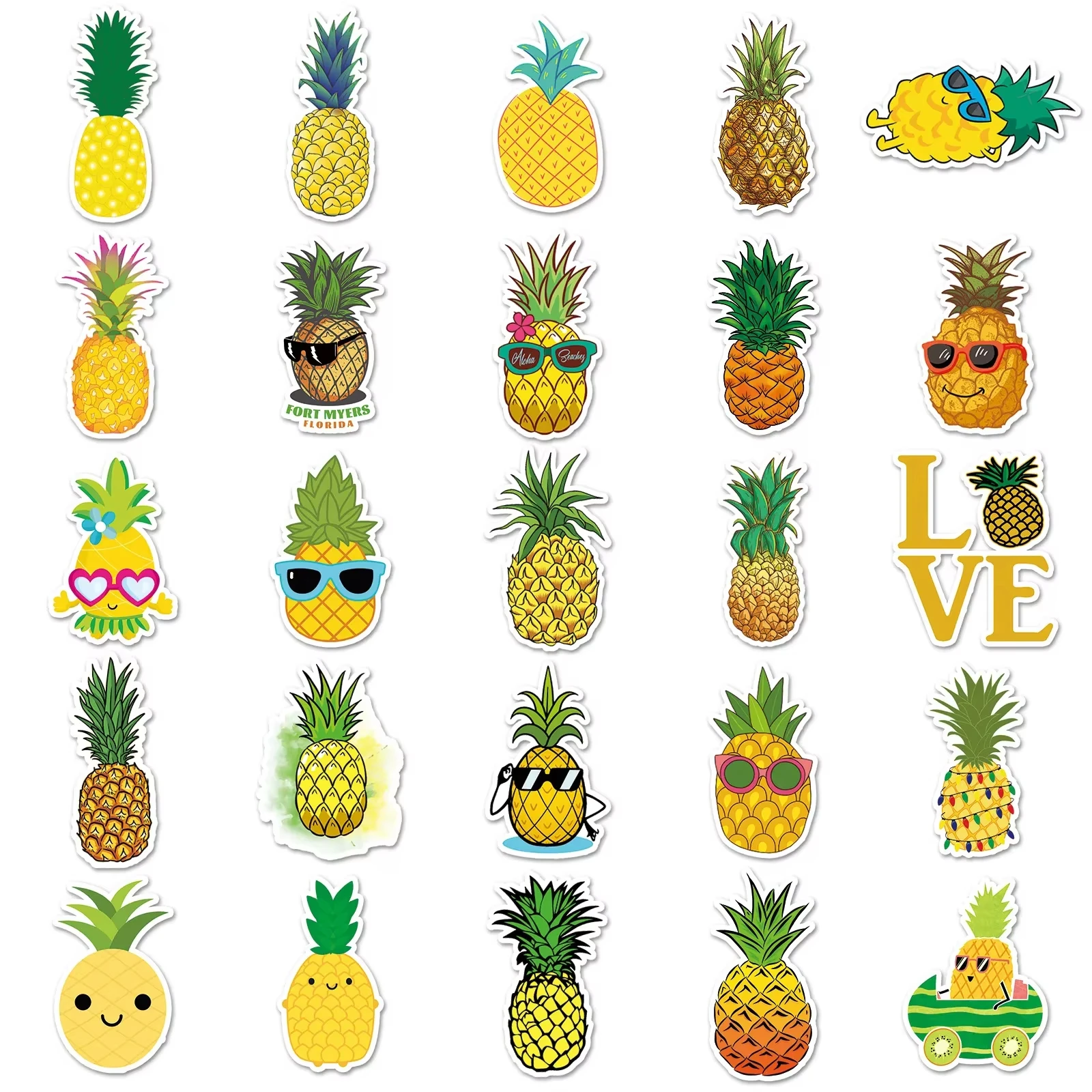 10/50PCS Cartoon Pineapple Stickers Exquisite Fashion Small Fresh DIY Toys for Bottle Scrapbook Travel Bag Aesthetic Decals
10/50PCS Cartoon Pineapple Stickers Exquisite Fashion Small Fresh DIY Toys for Bottle Scrapbook Travel Bag Aesthetic Decals 
