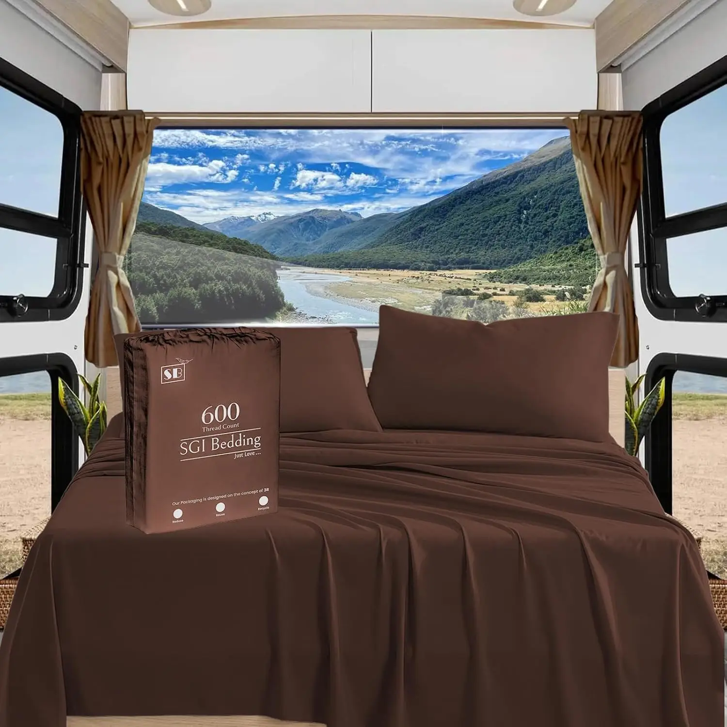Rv King Sheets Luxury Soft 100% Egyptian Cotton - Sheet Set For Rv King 72X80 Mattr Chocolate Solid 600 Thread Count Deep
Rv King Sheets Luxury Soft 100% Egyptian Cotton - Sheet Set For Rv King 72X80 Mattr Chocolate Solid 600 Thread Count Deep