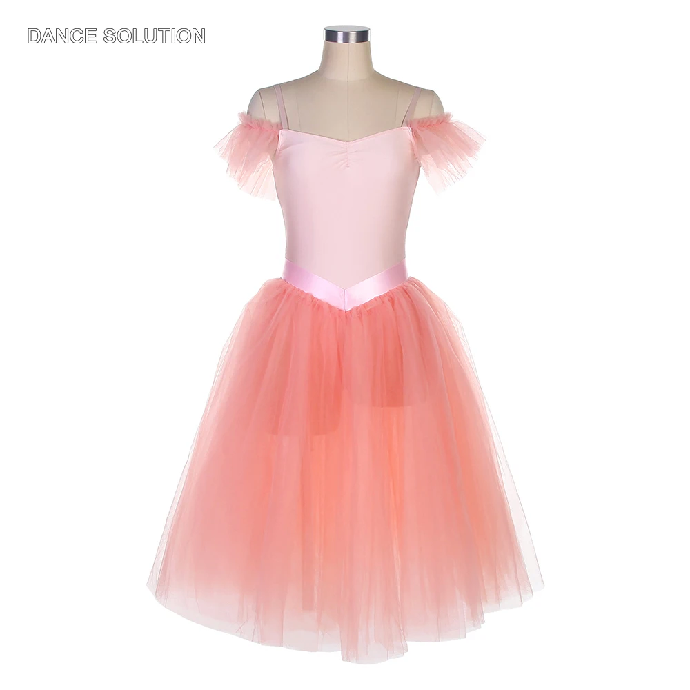 Jade Pink Off-shoulder Ballet Tulle Dress Spandex Bodice with Romantic Tutu Skirt Stage Costumes for Girls and Women 20517
Jade Pink Off-shoulder Ballet Tulle Dress Spandex Bodice with Romantic Tutu Skirt Stage Costumes for Girls and Women 20517