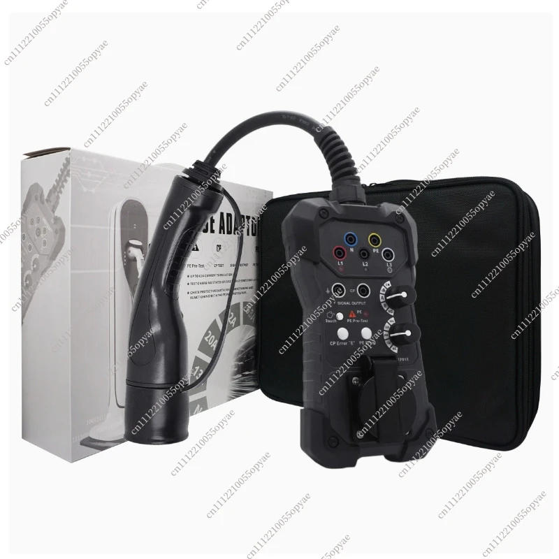 EV Charging Station Test Adapter, Portable EVSE Tester for Electric Vehicle Charger Diagnosis, Diagnostic Tool CCS Type 2
EV Charging Station Test Adapter, Portable EVSE Tester for Electric Vehicle Charger Diagnosis, Diagnostic Tool CCS Type 2