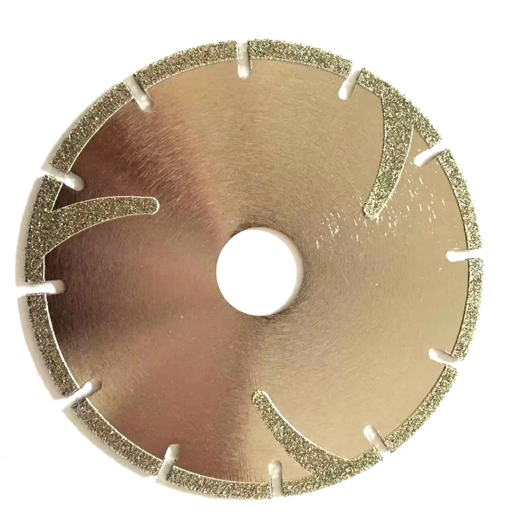 Electroplated diamond saw blades for cutting and beveling marble
Electroplated diamond saw blades for cutting and beveling marble