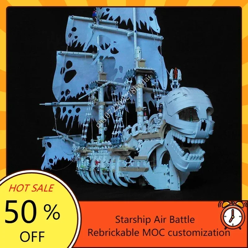 2419PCS MOC Skull's Eye Skeleton Sailboat Pirate Ship Building Blocks Set Terrible Boat Bricks Toys For Children Halloween Gifts
2419PCS MOC Skull's Eye Skeleton Sailboat Pirate Ship Building Blocks Set Terrible Boat Bricks Toys For Children Halloween Gifts