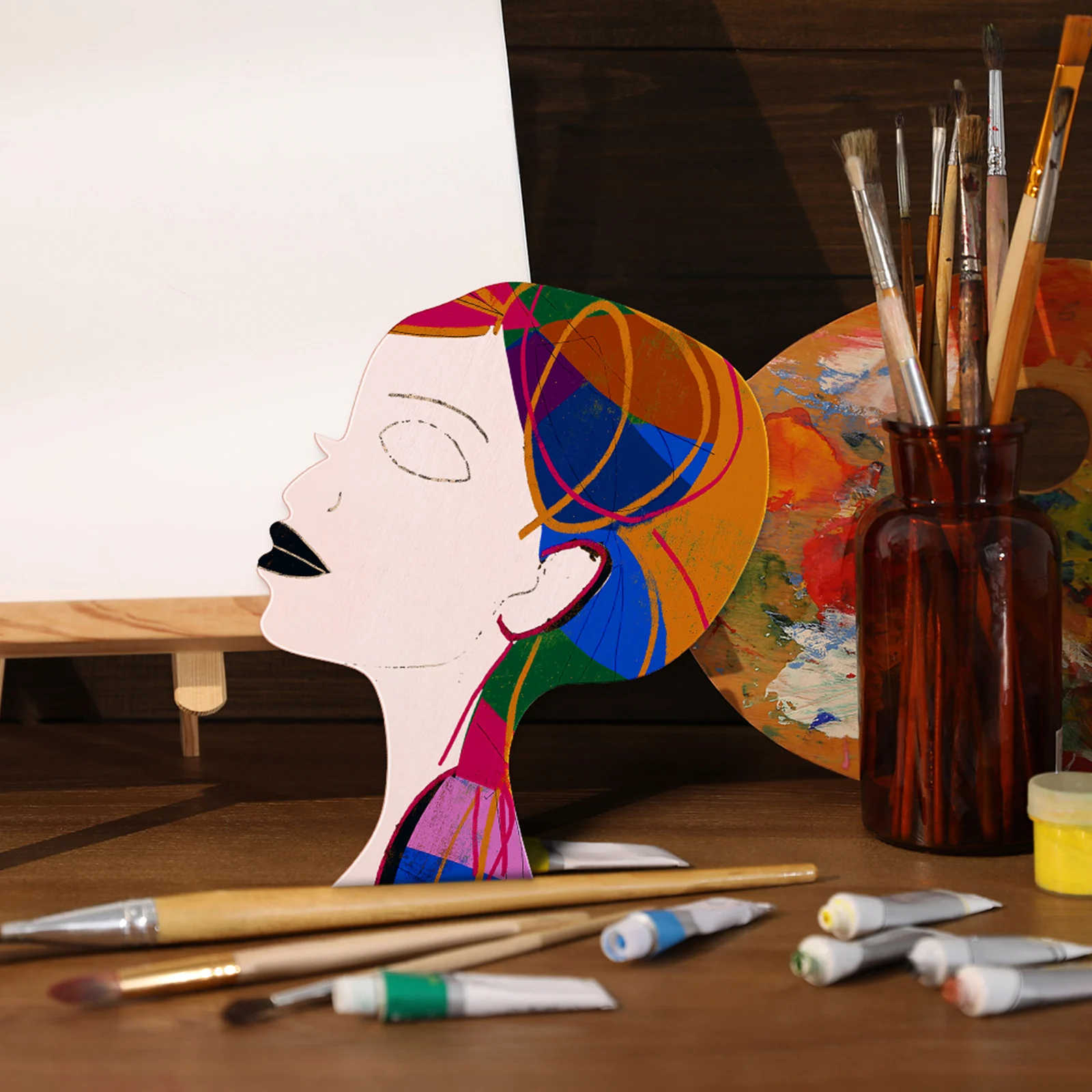 12Pcs African Woman Face Wooden Cutouts Blank Wood Plaques DIY Crafts for Women Creative Head Decor Wood Slices Painting
12Pcs African Woman Face Wooden Cutouts Blank Wood Plaques DIY Crafts for Women Creative Head Decor Wood Slices Painting