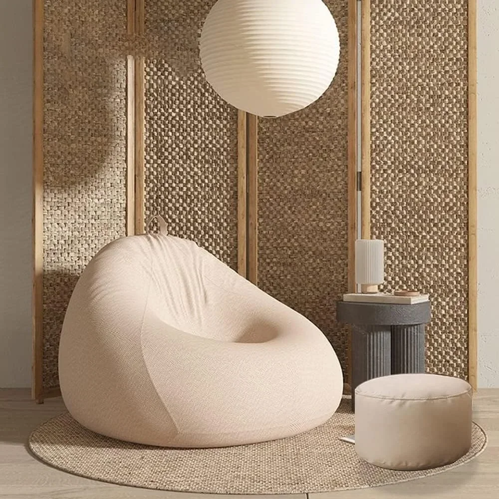 Technology Cloth Bean Bag Chair with Footstool Soft Small Sofa with Handle Pre Installed Sofa Bag, Suitable for Living Room
Technology Cloth Bean Bag Chair with Footstool Soft Small Sofa with Handle Pre Installed Sofa Bag, Suitable for Living Room