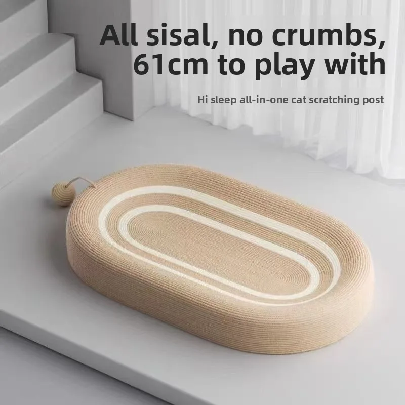 Extra Large Oval Sisal Cat Scratcher Bed, Wear-Resistant Non-Shedding Cat Scratch Pad Bowl Nest for Indoor Cats
Extra Large Oval Sisal Cat Scratcher Bed, Wear-Resistant Non-Shedding Cat Scratch Pad Bowl Nest for Indoor Cats