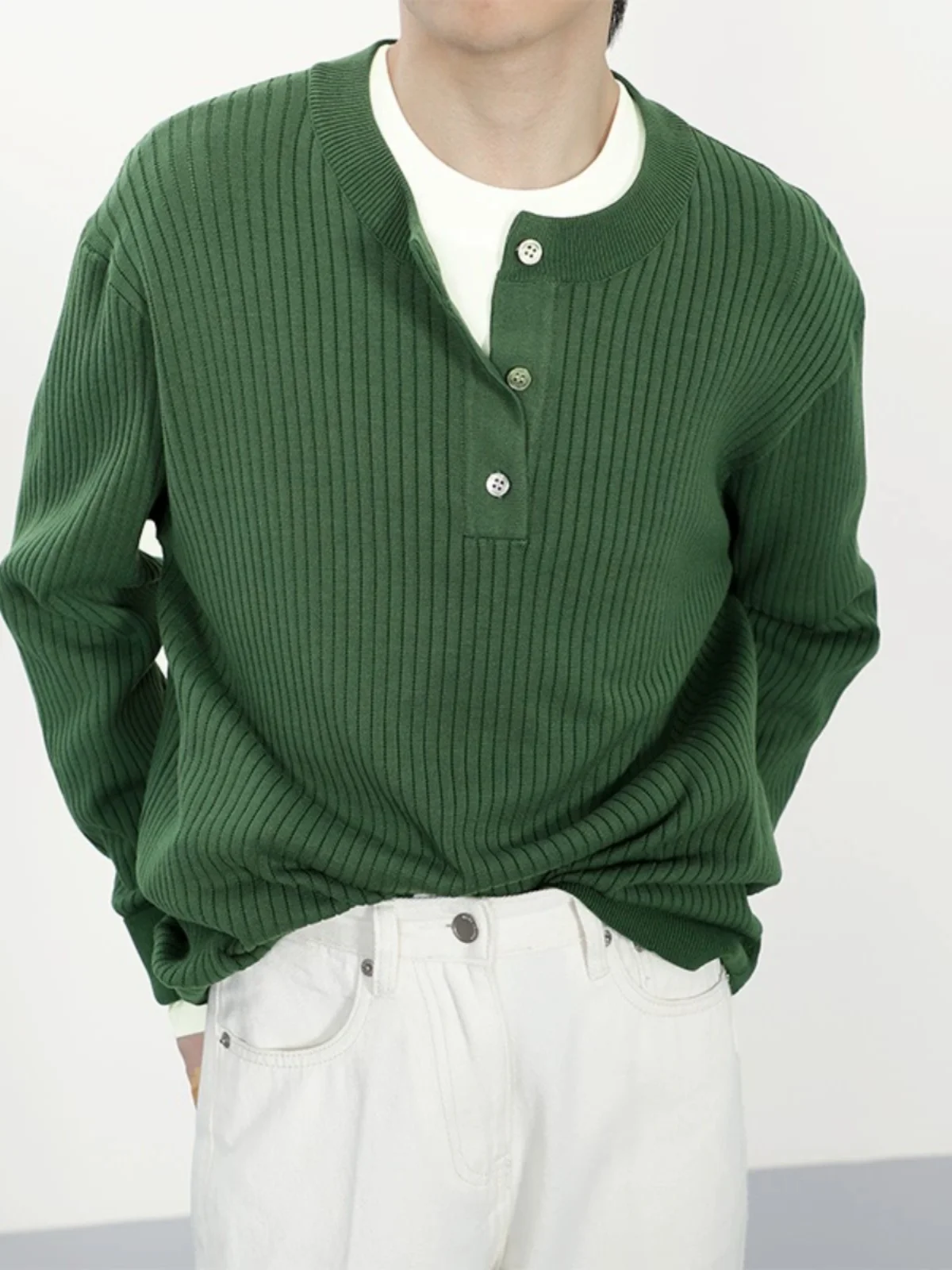 Мужская трикотажная футболка с воротником Хенли в полоску, повседневная базовая одежда, осенне-зимняя модная мужская толстовка с длинным рукавом
Мужская трикотажная футболка с воротником Хенли в полоску, повседневная базовая одежда, осенне-зимняя модная мужская толстовка с длинным рукавом