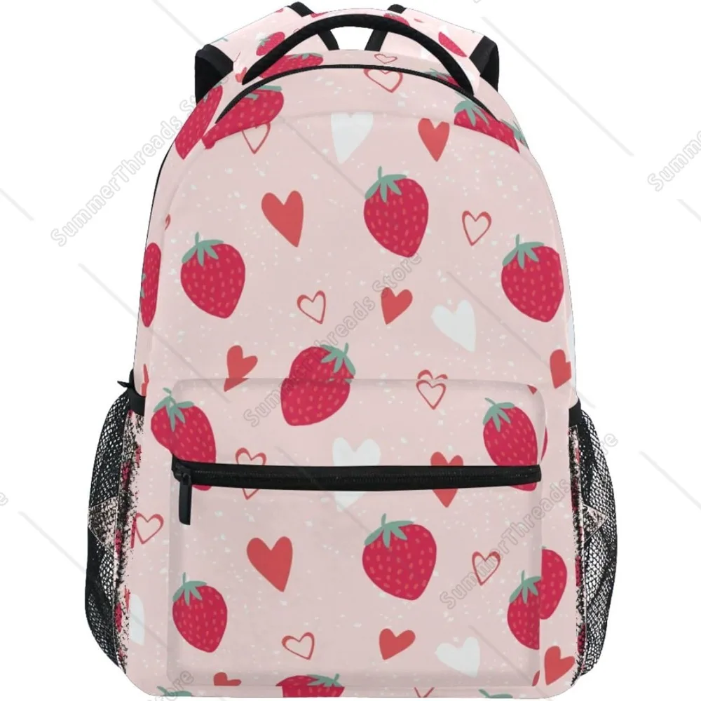 Новая семестеровая стойка! Рюкзак с клубникой и сердечками, милый девчачий принт, очаровательная сумка для любителей фруктов
Новая семестеровая стойка! Рюкзак с клубникой и сердечками, милый девчачий принт, очаровательная сумка для любителей фруктов