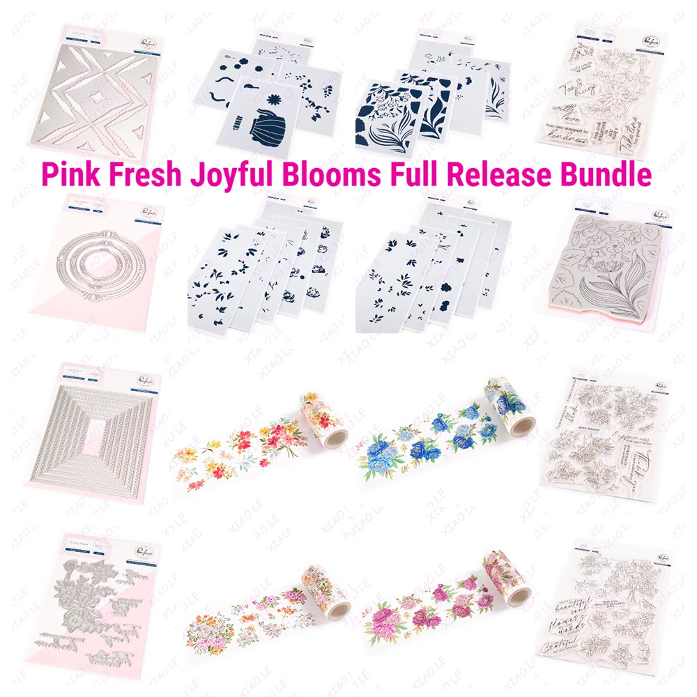 March New Joyful Blooms Full Release Bundle Metal Cutting Dies Stamps Stencil Hot Foil Craft Embossing Make Paper Greeting Card
March New Joyful Blooms Full Release Bundle Metal Cutting Dies Stamps Stencil Hot Foil Craft Embossing Make Paper Greeting Card