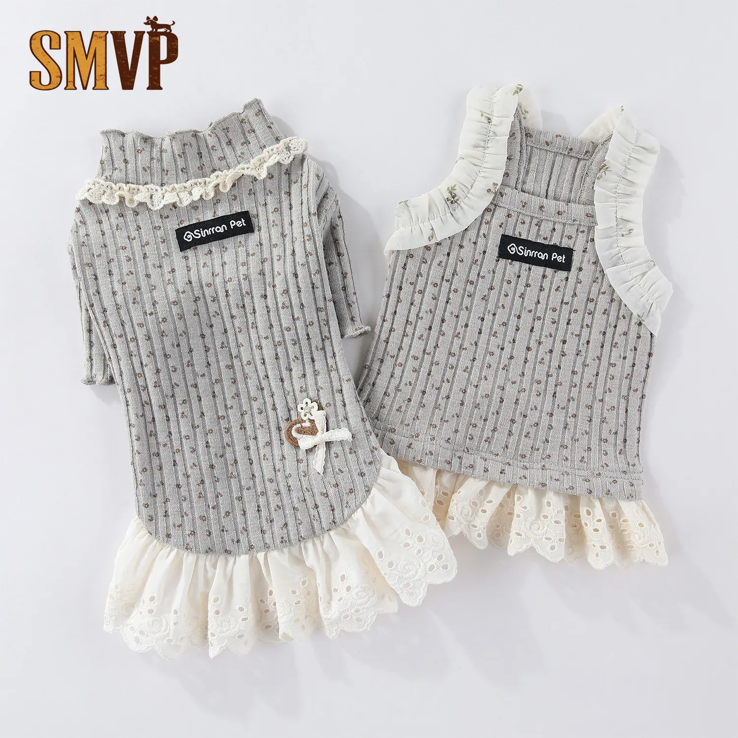 Spring and Summer Korean Knitted Black and White Small Floral Vest Dress Fresh Style Soft Breathable Kitten Small Dog Clothes
Spring and Summer Korean Knitted Black and White Small Floral Vest Dress Fresh Style Soft Breathable Kitten Small Dog Clothes