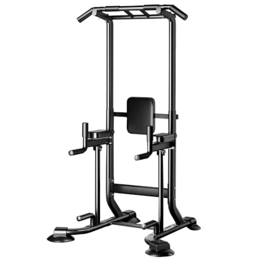 Home power tower with steel frame, black finish, multi-function strength training station featuring pull-up and dip bars, 660lb
Home power tower with steel frame, black finish, multi-function strength training station featuring pull-up and dip bars, 660lb