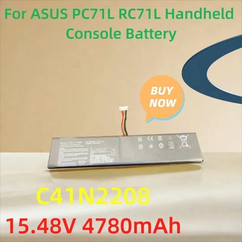 15.48V 4780mAh C41N2208 for ASUS PC71L RC71L Handheld Console Battery
15.48V 4780mAh C41N2208 for ASUS PC71L RC71L Handheld Console Battery