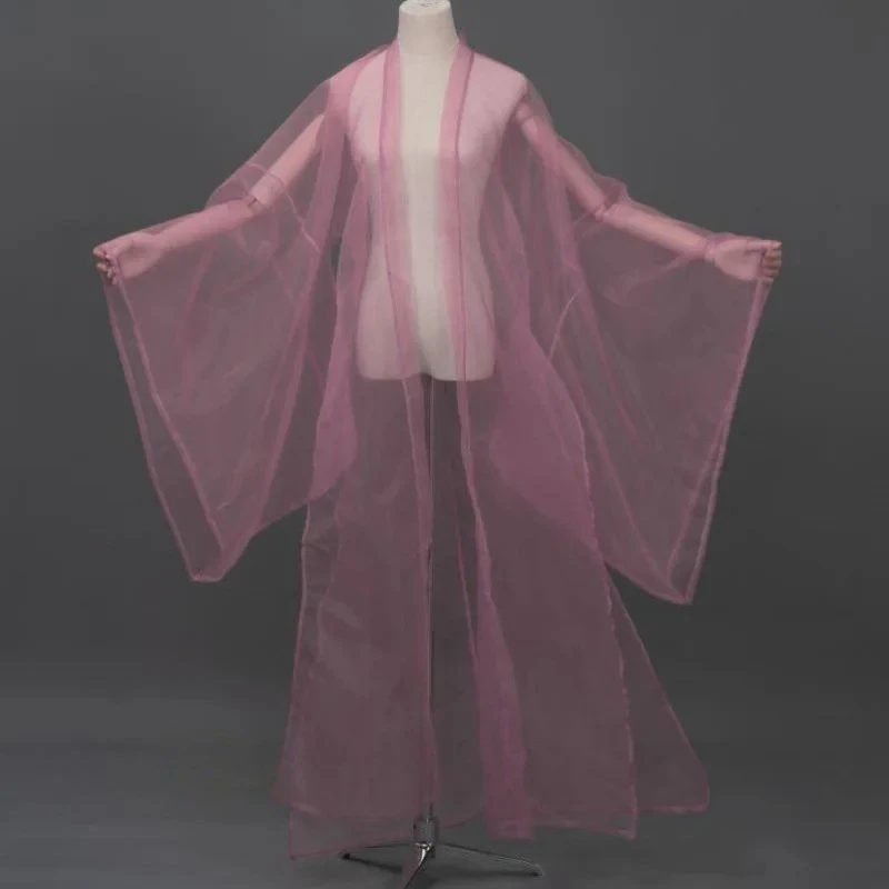 Women Men Hanfu Overcoat Chiffon Cardigan Cloak Large Sleeve Blouse Chinese Ancinet Fairy Performance Costume
Women Men Hanfu Overcoat Chiffon Cardigan Cloak Large Sleeve Blouse Chinese Ancinet Fairy Performance Costume